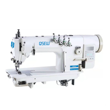 QS-3800D-2T High speed direct drive double needle walking foot heavy duty chainstitch industrial sewing machine